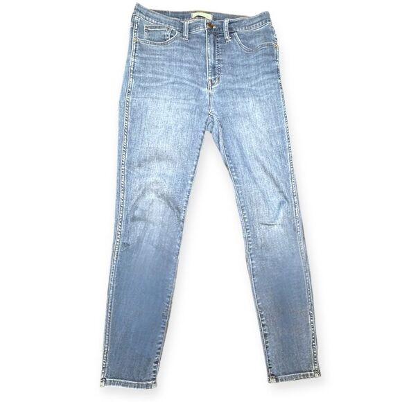 MADEWELL Women’s Light Blue 10” High-Rise Roadtripper Authentic Skinny Jeans Siz - Picture 6 of 12